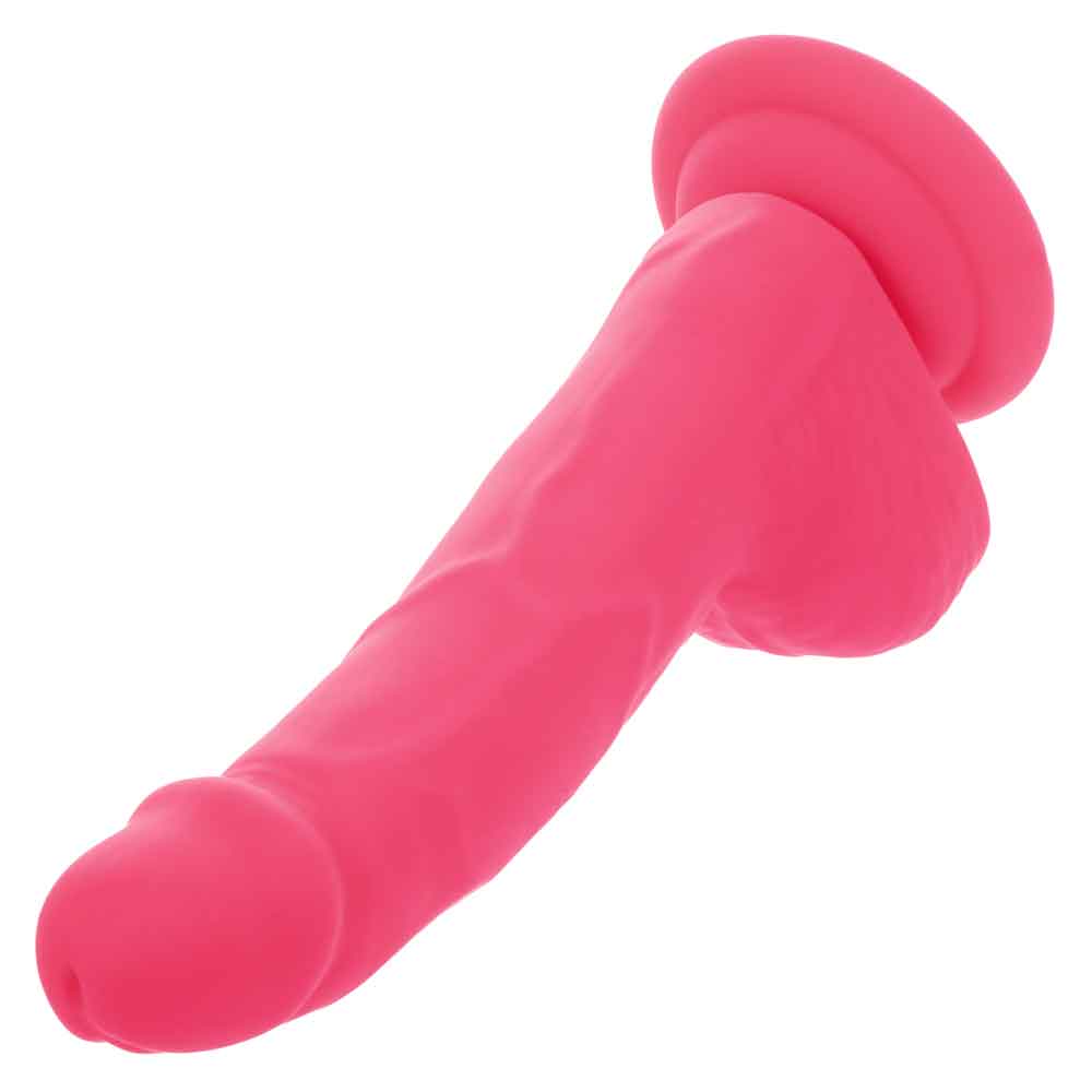 Neon Silicone Studs 6 Inch - Pink CalExotics