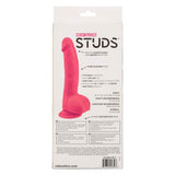 Neon Silicone Studs 6 Inch - Pink CalExotics