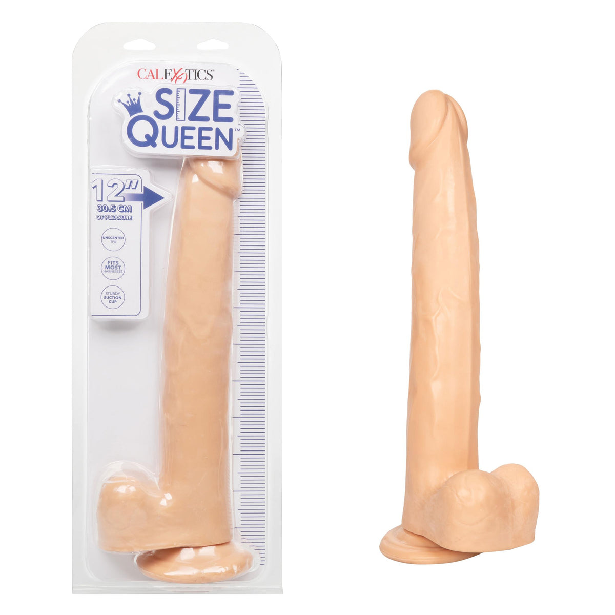 Size Queen 12 inch/30.5 Cm - Ivory CalExotics