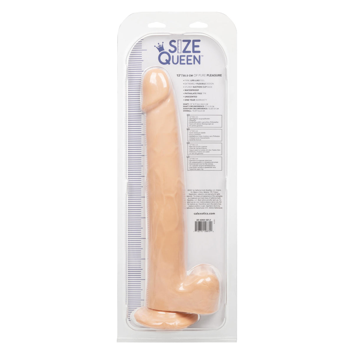 Size Queen 12 inch/30.5 Cm - Ivory CalExotics