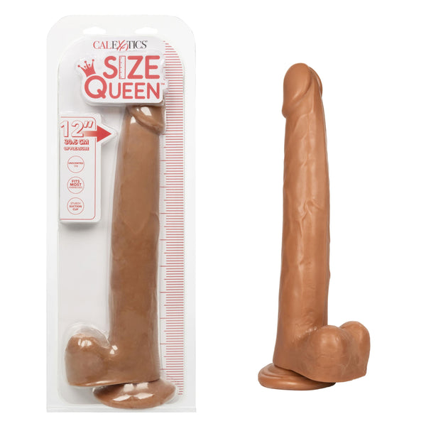 Size Queen 12 inch/30.5 Cm - Brown CalExotics