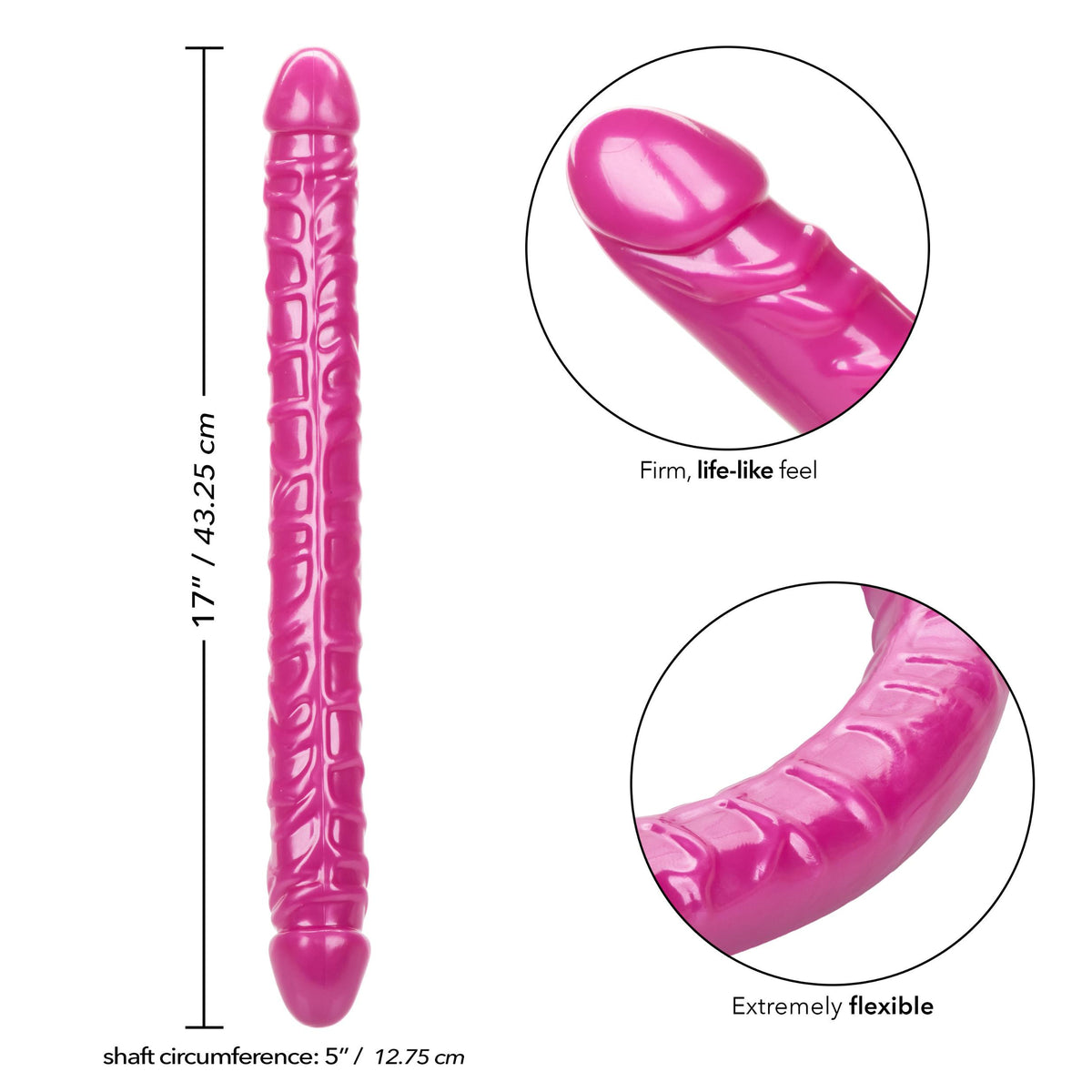 Size Queen 17 inch/43.25 Cm - Pink CalExotics