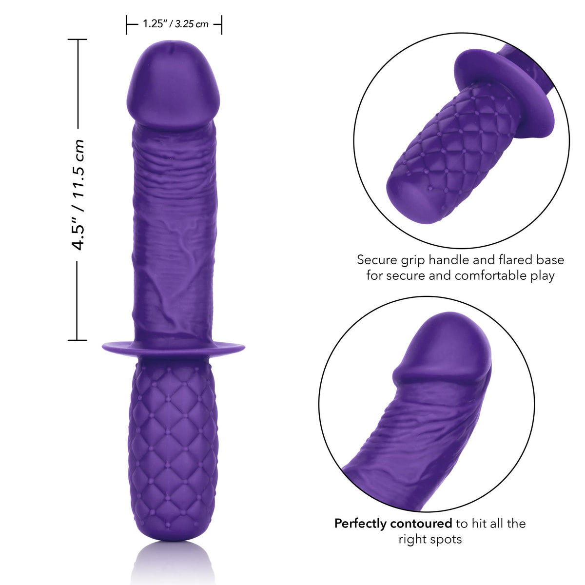 Silicone Grip Thruster - Purple CalExotics