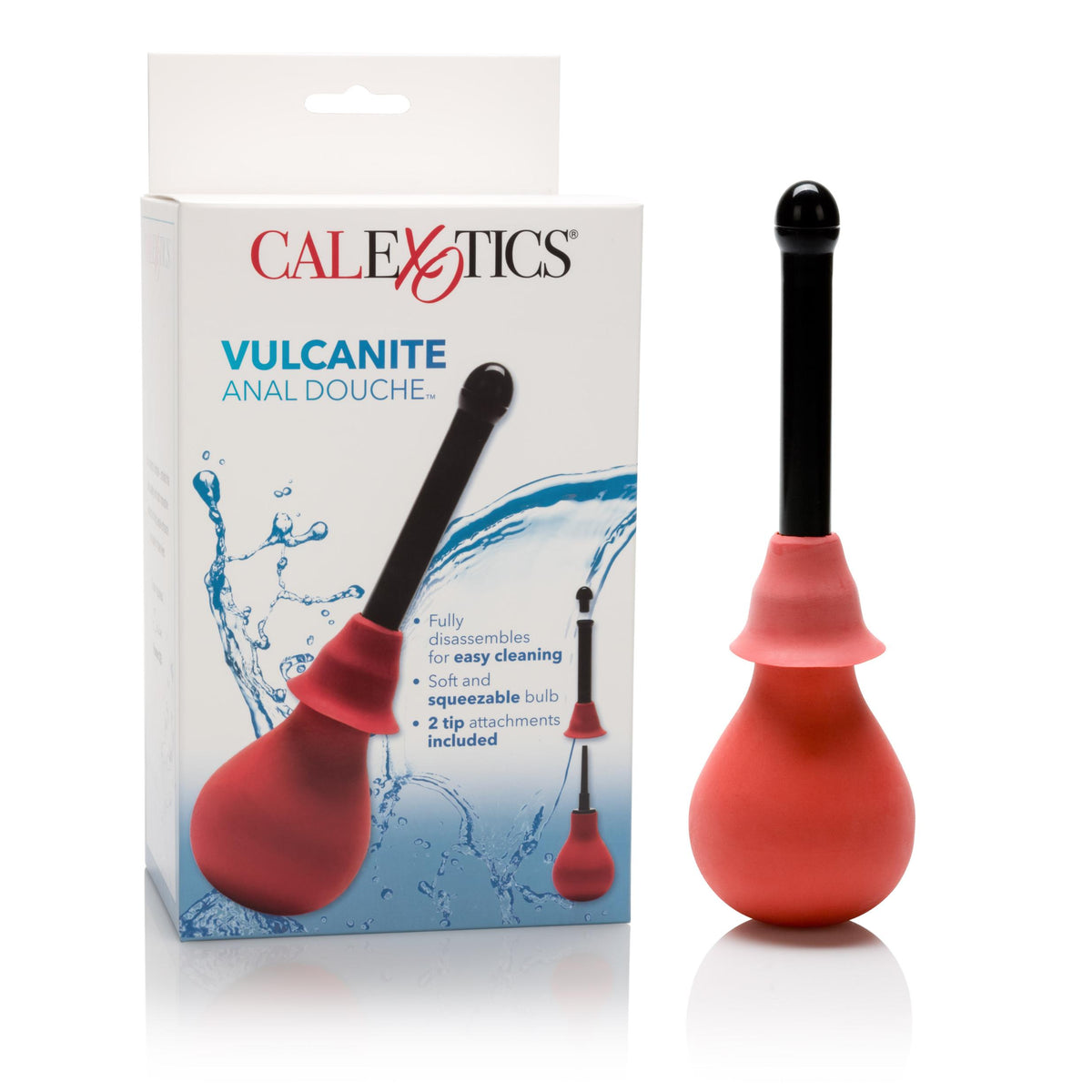 Vulcanite Anal Douche With Attachement CalExotics