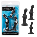 Silicone Anal Ripple Kit - Black CalExotics