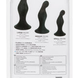 Silicone Anal Ripple Kit - Black CalExotics