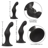 Silicone Anal Ripple Kit - Black CalExotics