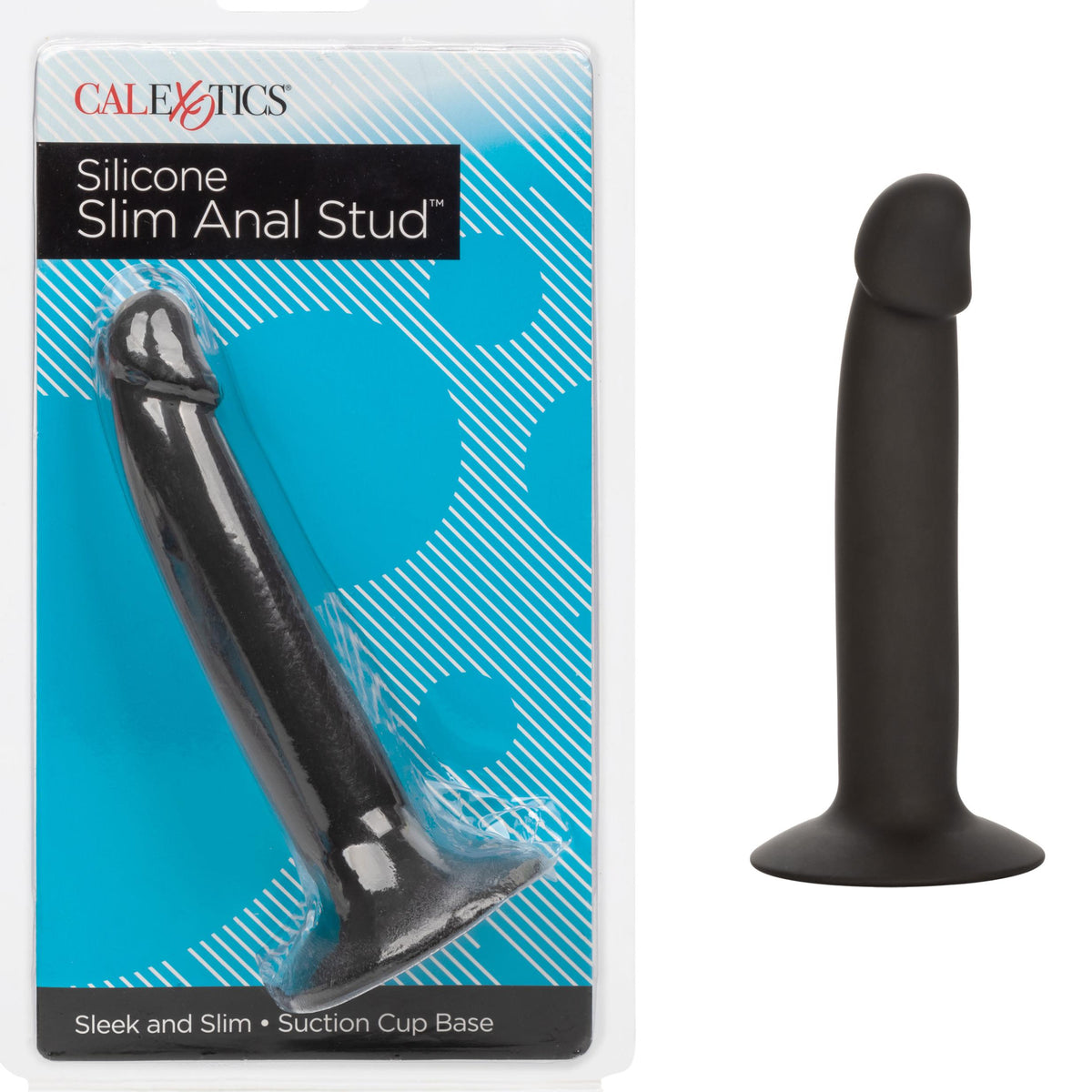 Silicone Slim Anal Stud - Black CalExotics