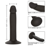 Silicone Slim Anal Stud - Black CalExotics