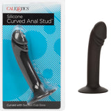 Silicone Curved Anal Stud - Black CalExotics