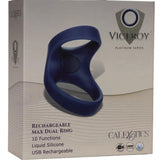 Viceroy Rechargeable Max Dual Ring - Blue CalExotics