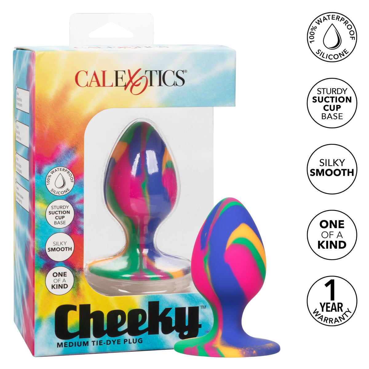 Cheeky Medium Tie-Dye Plug CalExotics