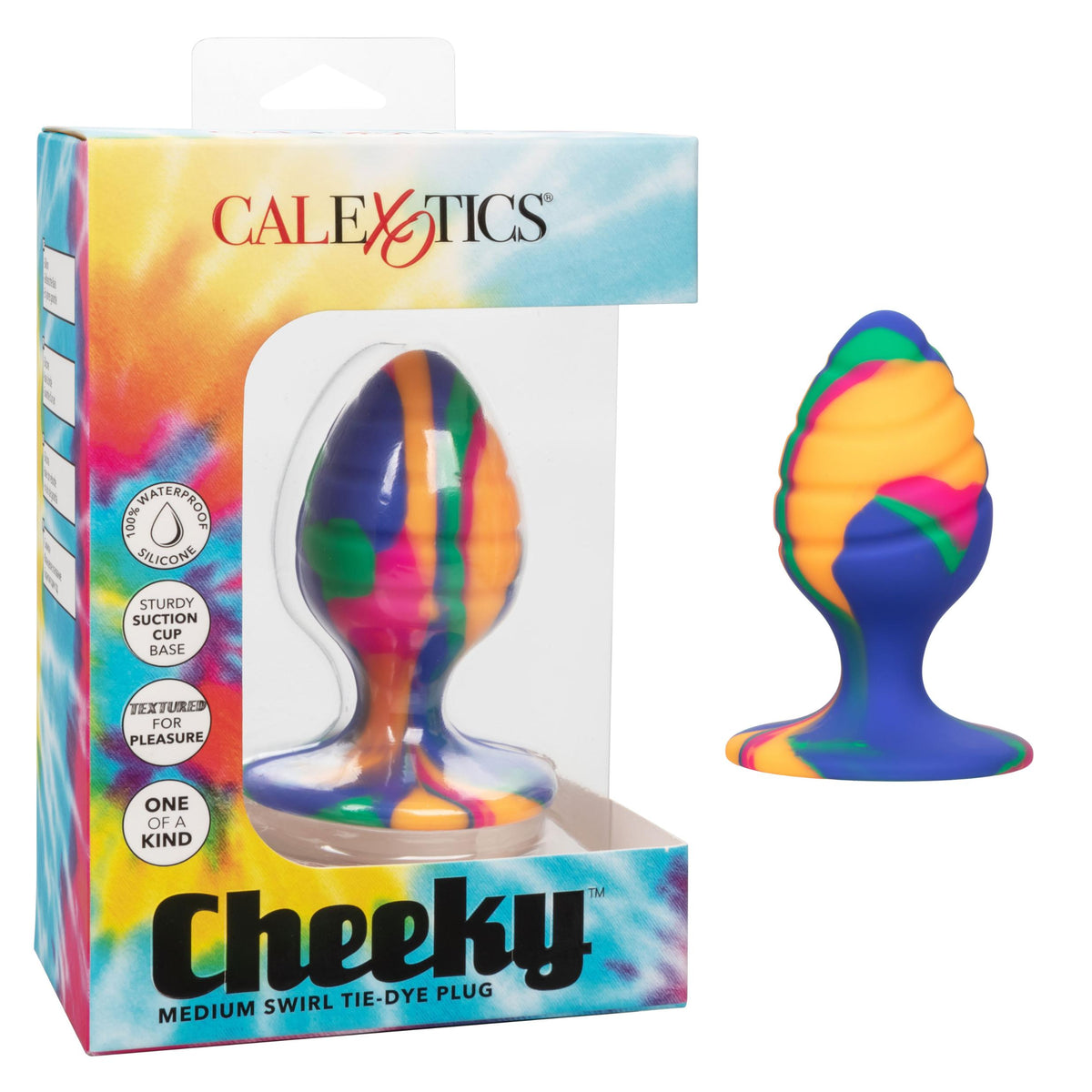 Cheeky Medium Swirl Tie-Dye Plug CalExotics