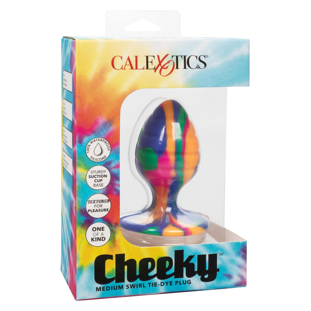 Cheeky Medium Swirl Tie-Dye Plug CalExotics