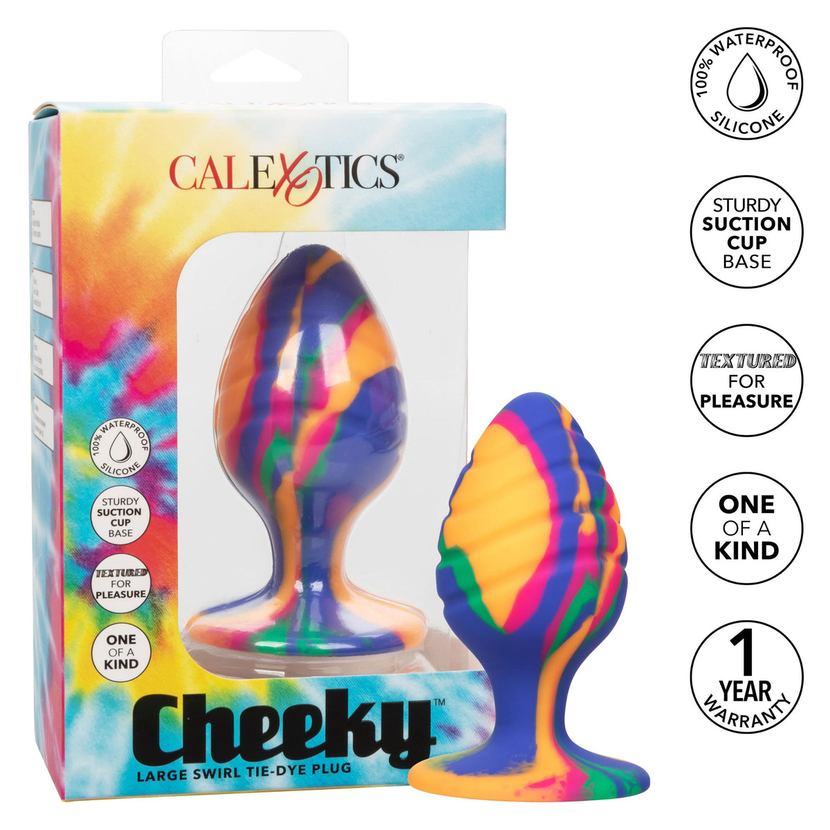 Cheeky Large Swirl Tie-Dye Plug CalExotics