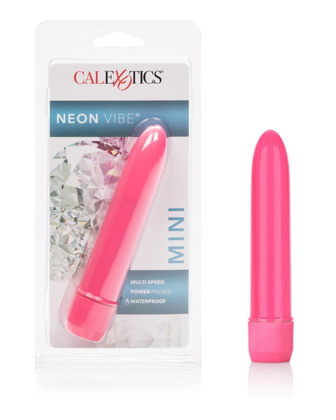 Mini Neon Vibe Multi-Speed Vibe 4.5 Inches - Pink CalExotics