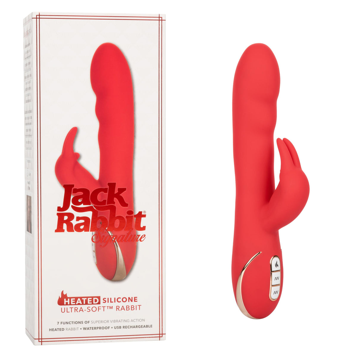 Jack Rabbit Signature Heated Silicone Ultra-Soft  Rabbit CalExotics