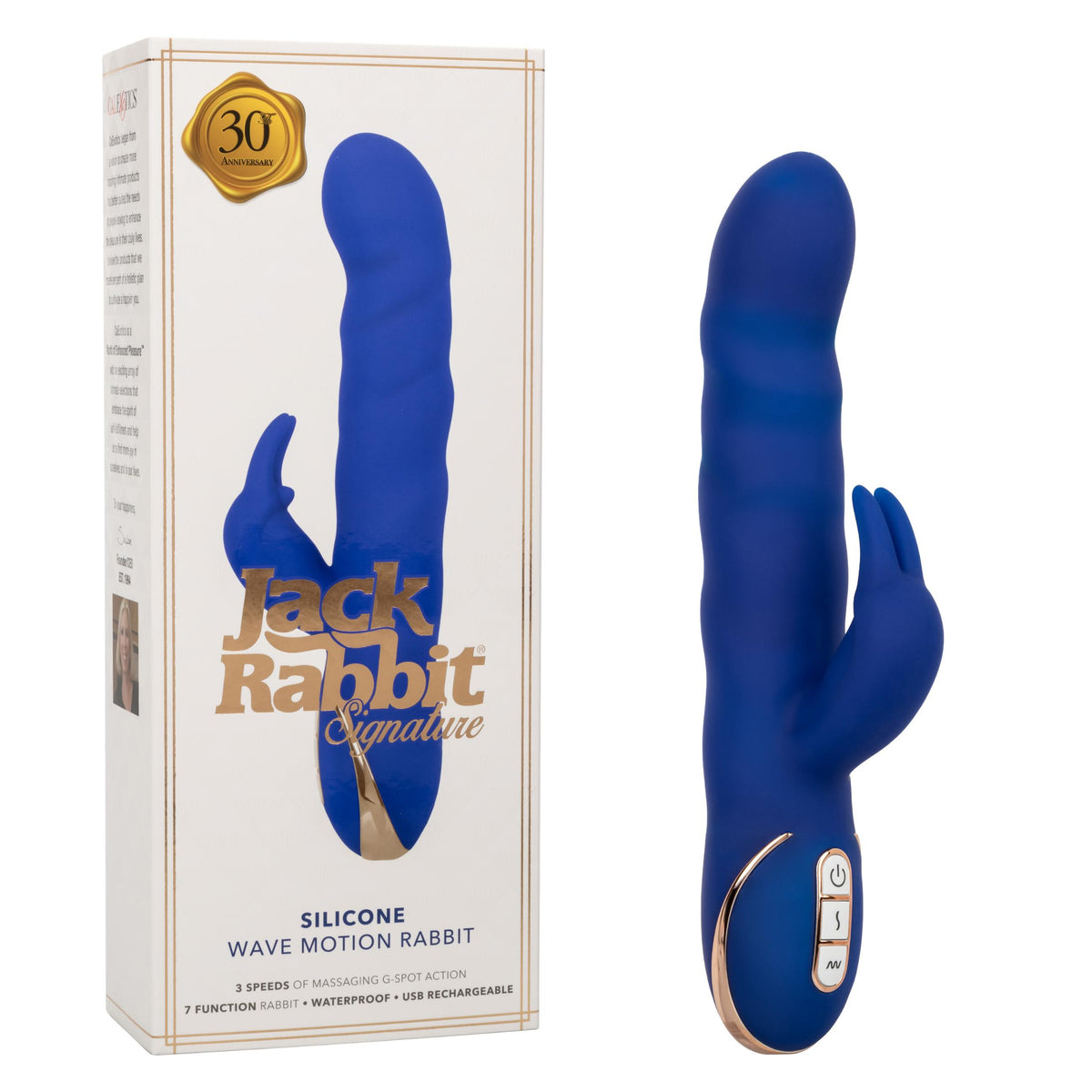 Jack Rabbit Signature Silicone Wave Motion Rabbit  - Blue CalExotics