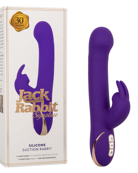 Jack Rabbit Signature Silicone Suction Rabbit -  Purple CalExotics