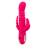 Jack Rabbit Signature Heated Silicone Triple  Fantasy Rabbit - Pink CalExotics