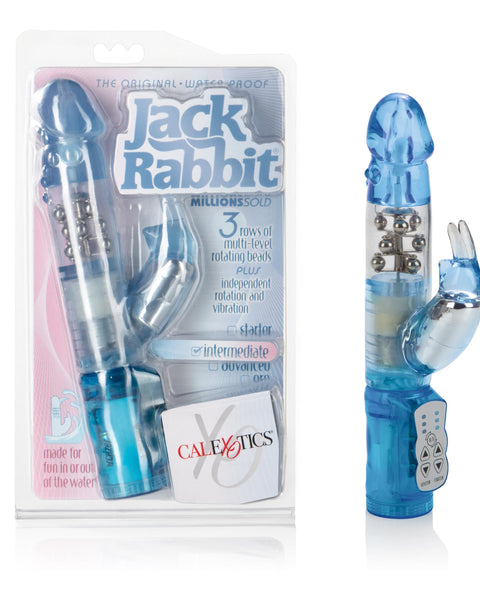 Waterproof Jack Rabbit Floating Beads - Blue CalExotics