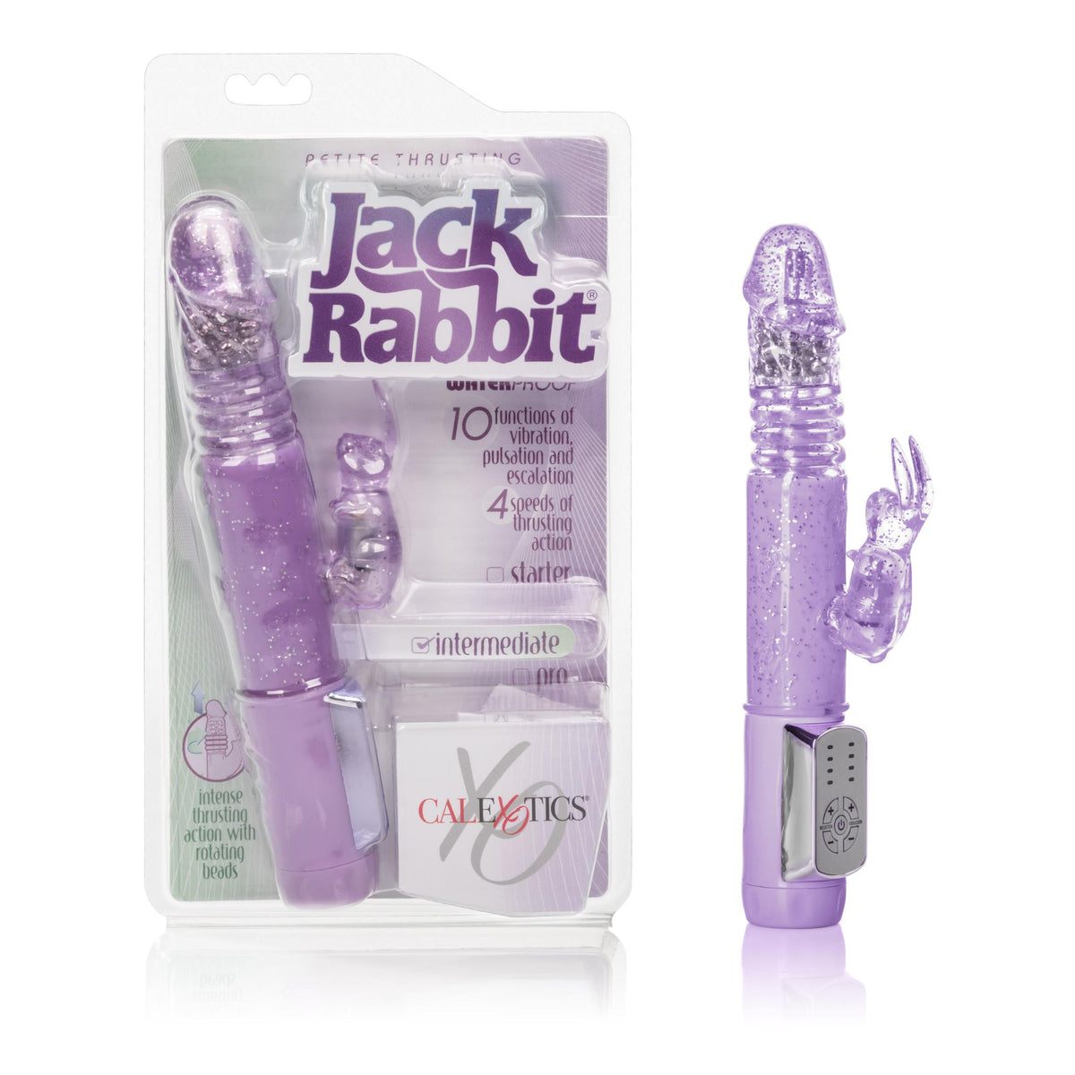 Petite Thrusting Jack Rabbit - Purple CalExotics