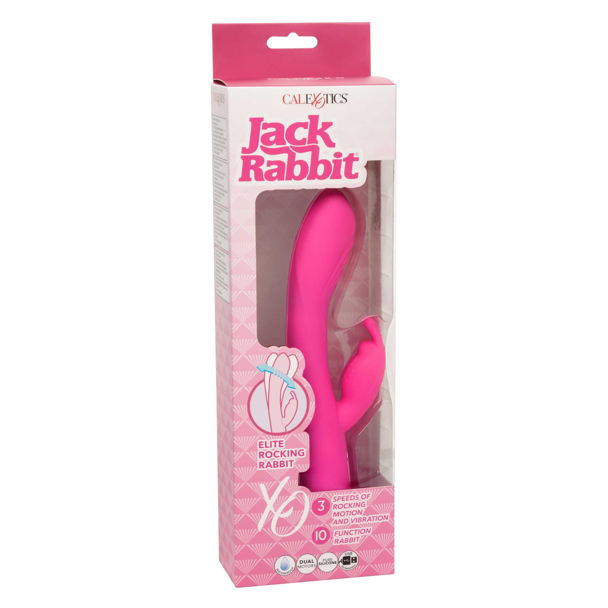 Jack Rabbit Elite Rocking Rabbit - Pink CalExotics