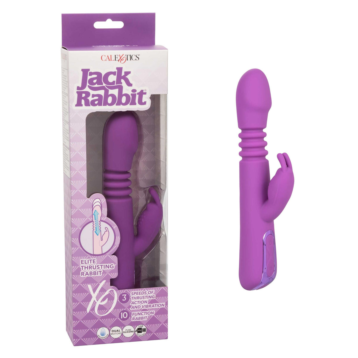 Jack Rabbit Elite Thrusting Rabbit - Purple CalExotics