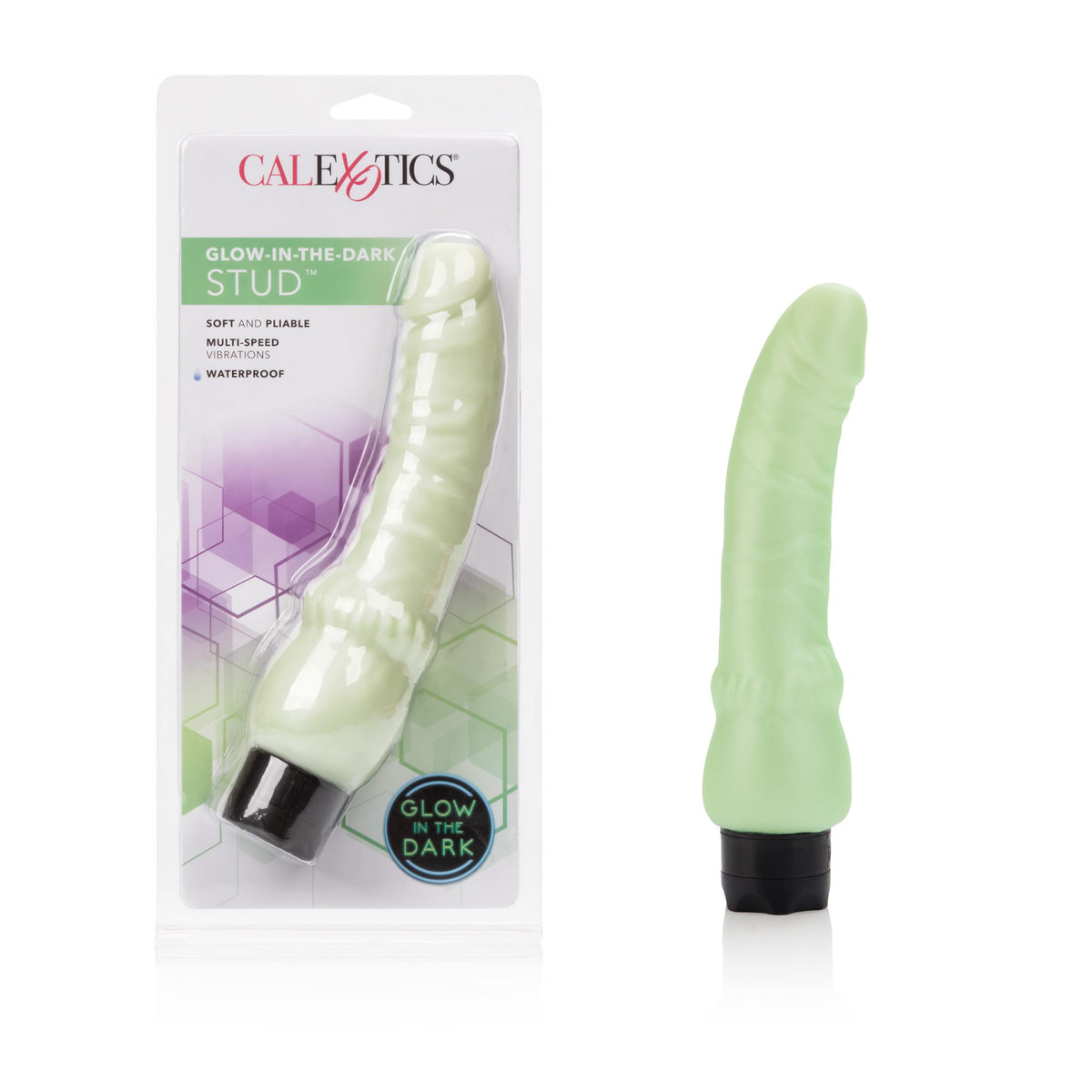 Waterproof Glow in the Dark Stud - Mint CalExotics