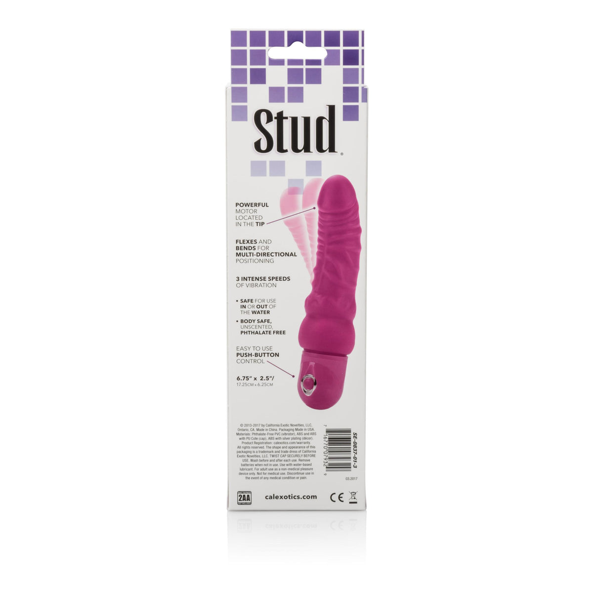 Bendie Power Stud - Curvy - Pink CalExotics