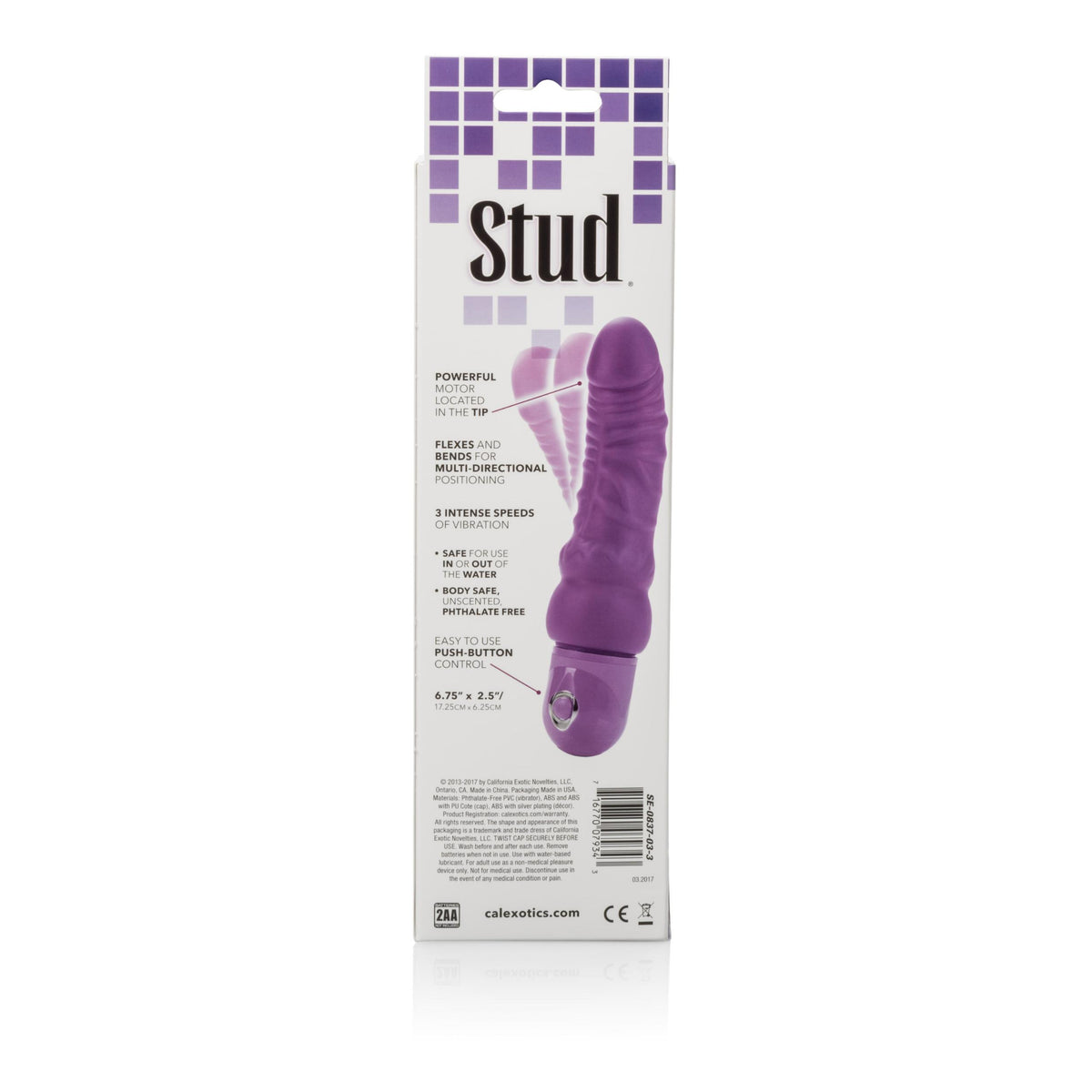 Bendie Power Stud - Curvy - Purple CalExotics