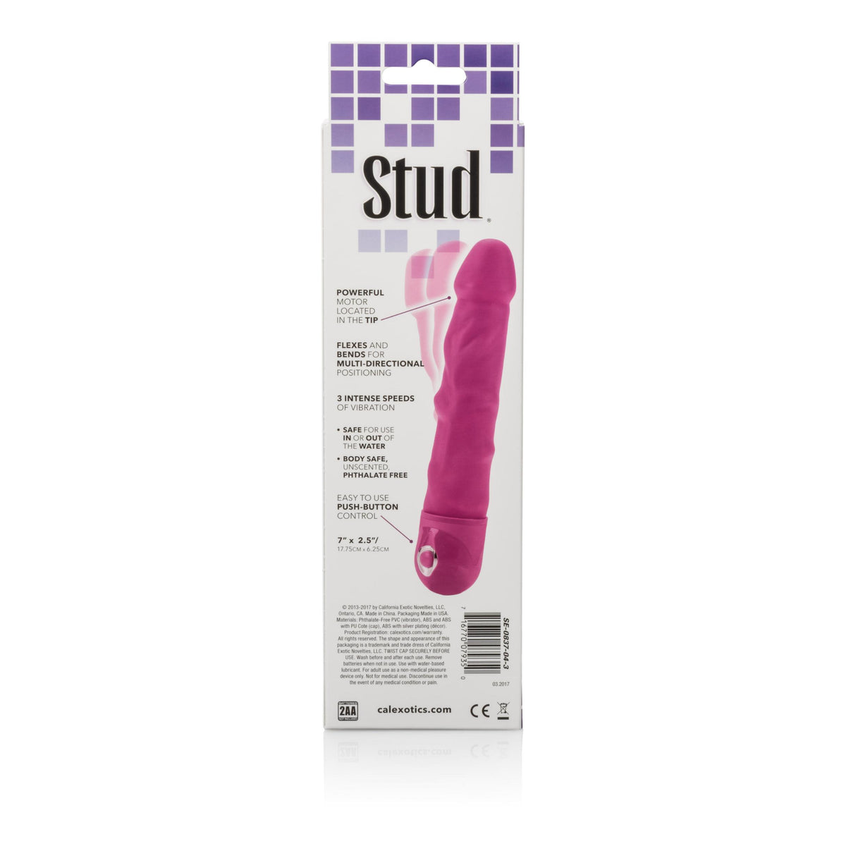 Bendie Power Stud - Rod - Pink CalExotics