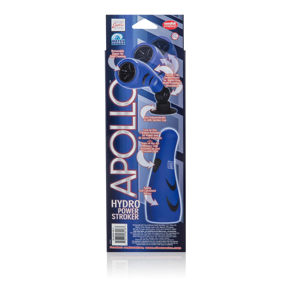 Apollo Hydro Power Stroker - Blue CalExotics