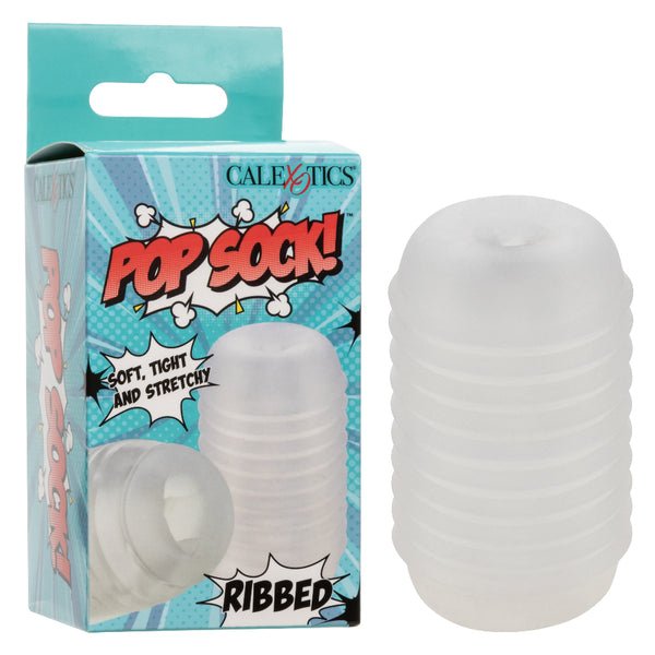 Pop Sock Ribbed - Clear CalExotics