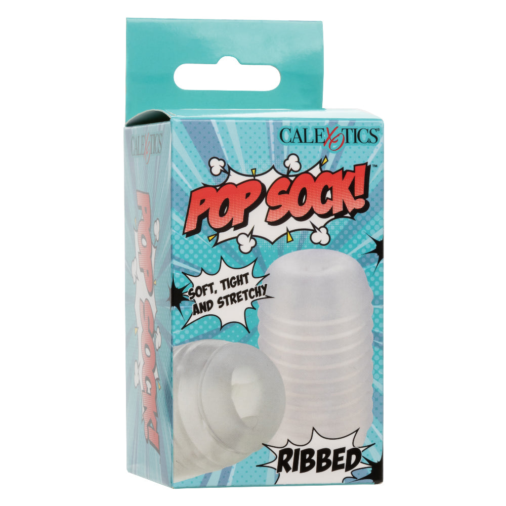 Pop Sock Ribbed - Clear CalExotics