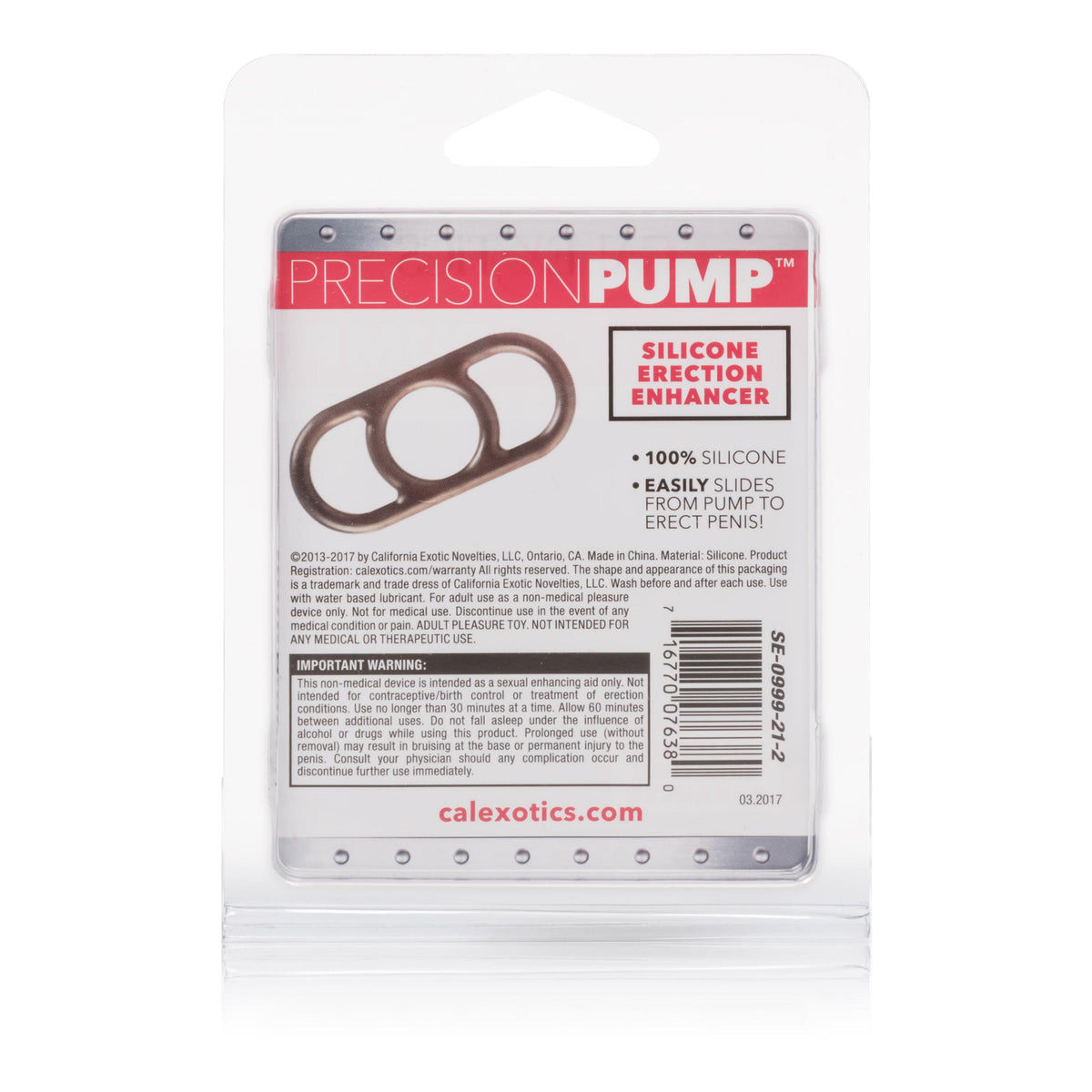 Precision Pump Silicone Erection Enhancer - Smoke CalExotics