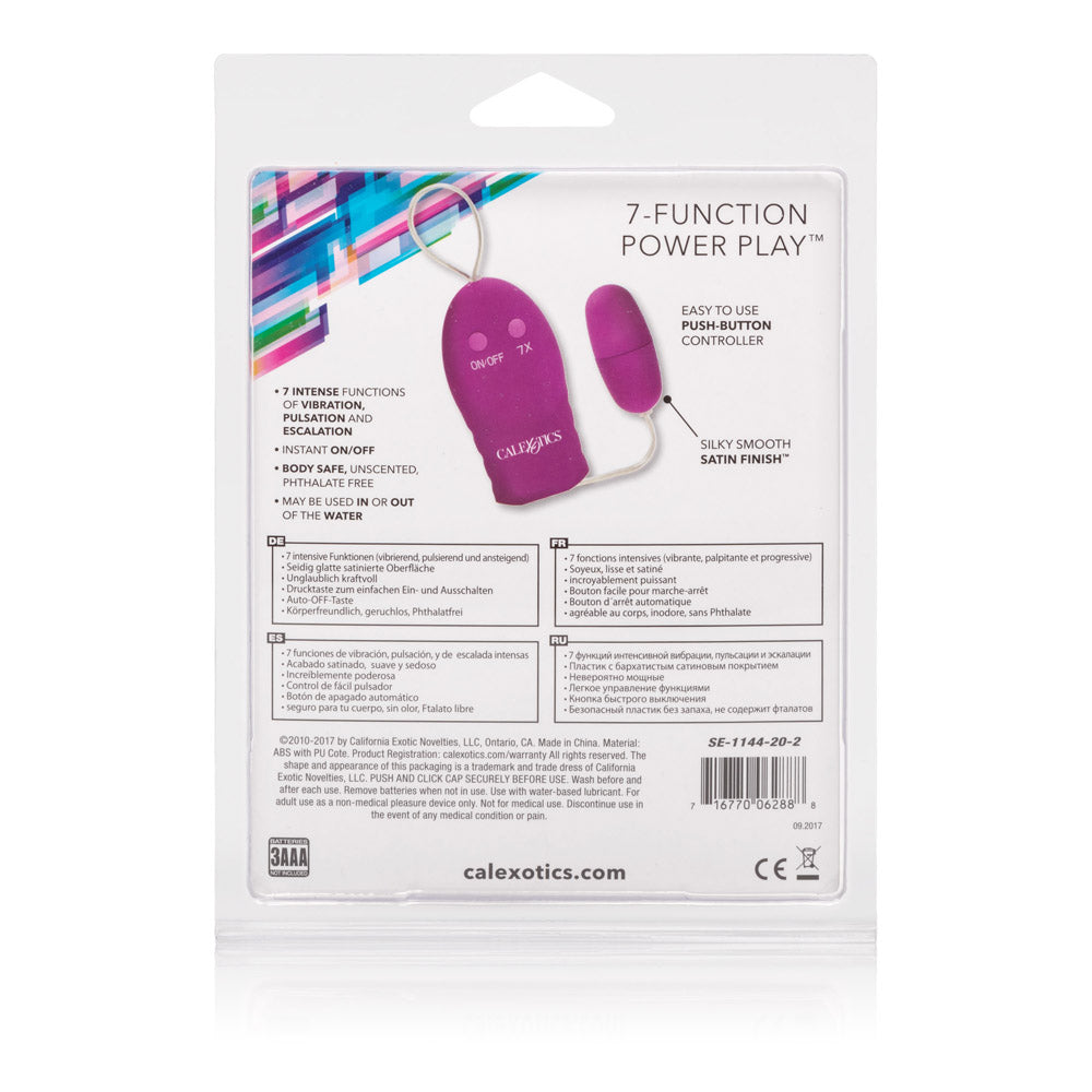 7-Function Power Play Bullet - Pink CalExotics