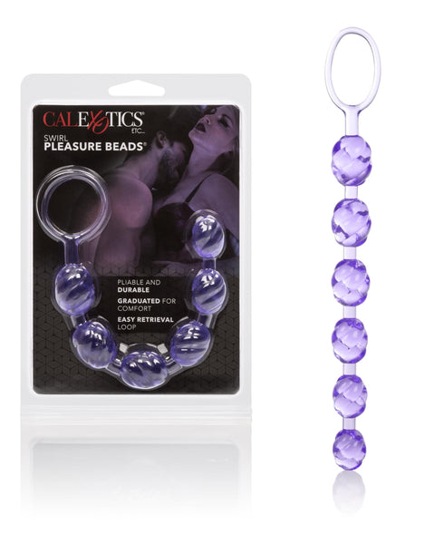 Swirl Pleasure Beads - Purple CalExotics