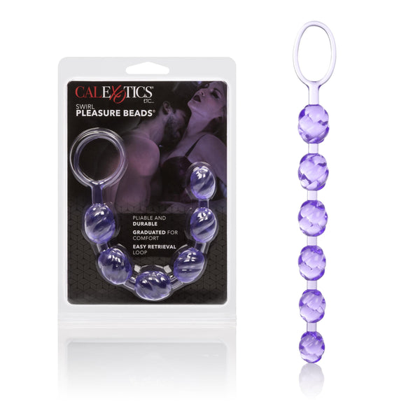 Swirl Pleasure Beads - Purple CalExotics