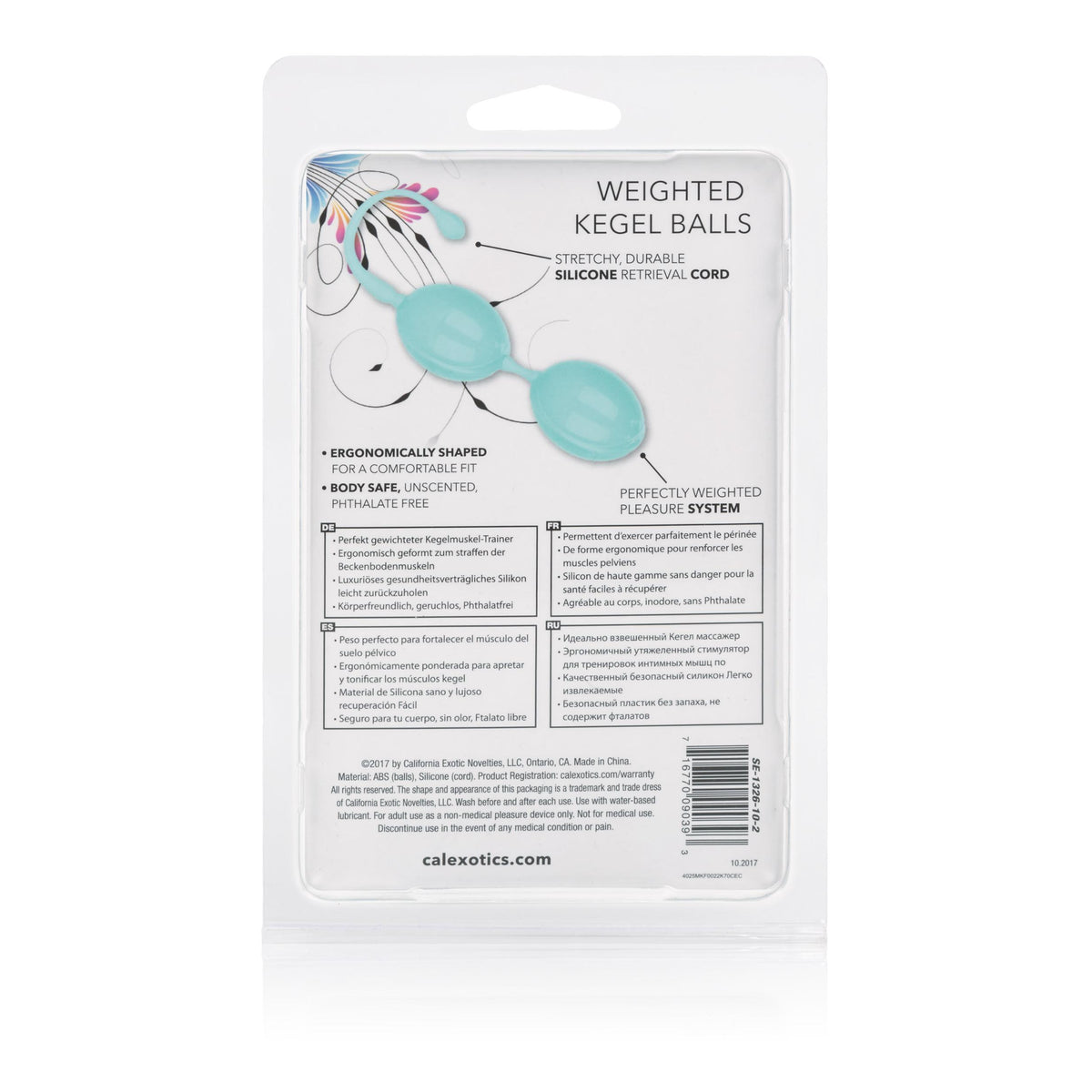 Weighted Kegel Balls - Teal CalExotics