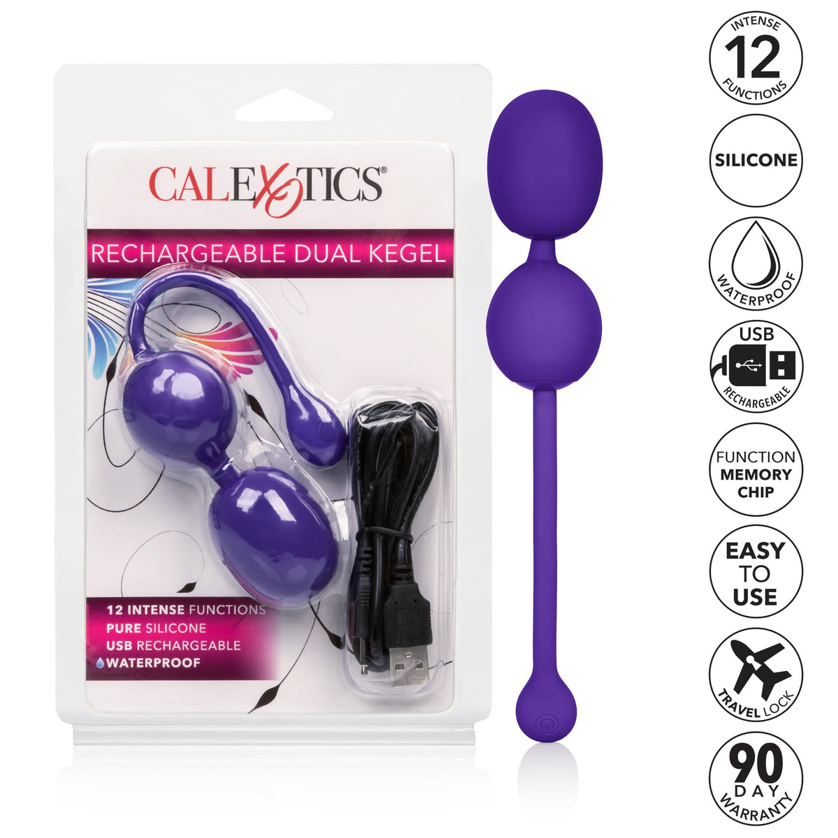 Rechargeable Dual Kegel - Purple CalExotics