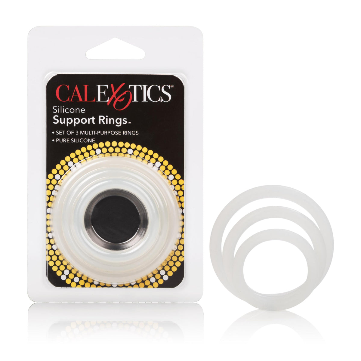 Silicone Support Rings - Clear CalExotics