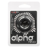 Alpha Liquid Silicone Prolong Medium Ring - Black CalExotics