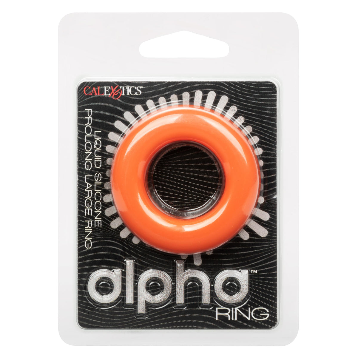 Alpha Liquid Silicone Prolong Large Ring - Orange CalExotics