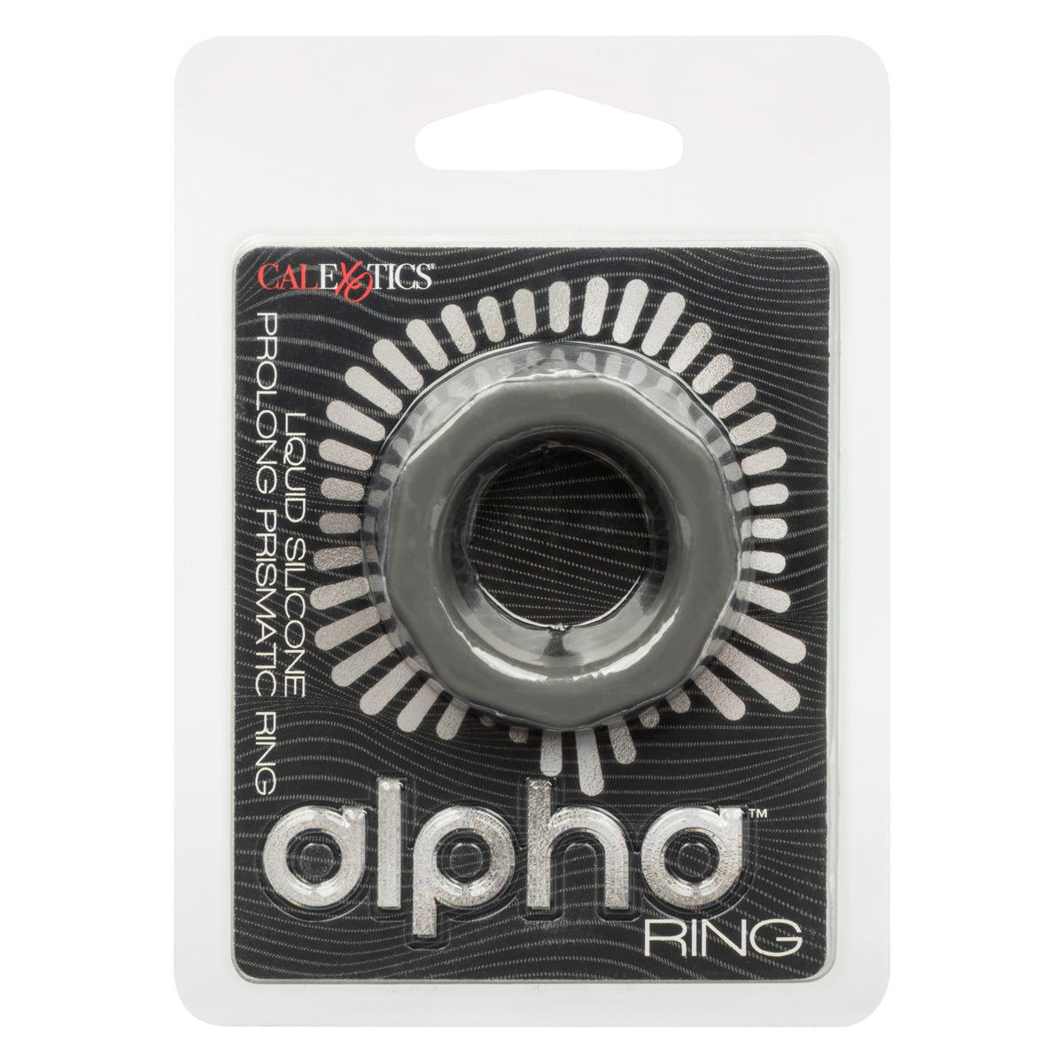 Alpha Liquid Silicone Prolong Prismatic Ring -  Gray CalExotics