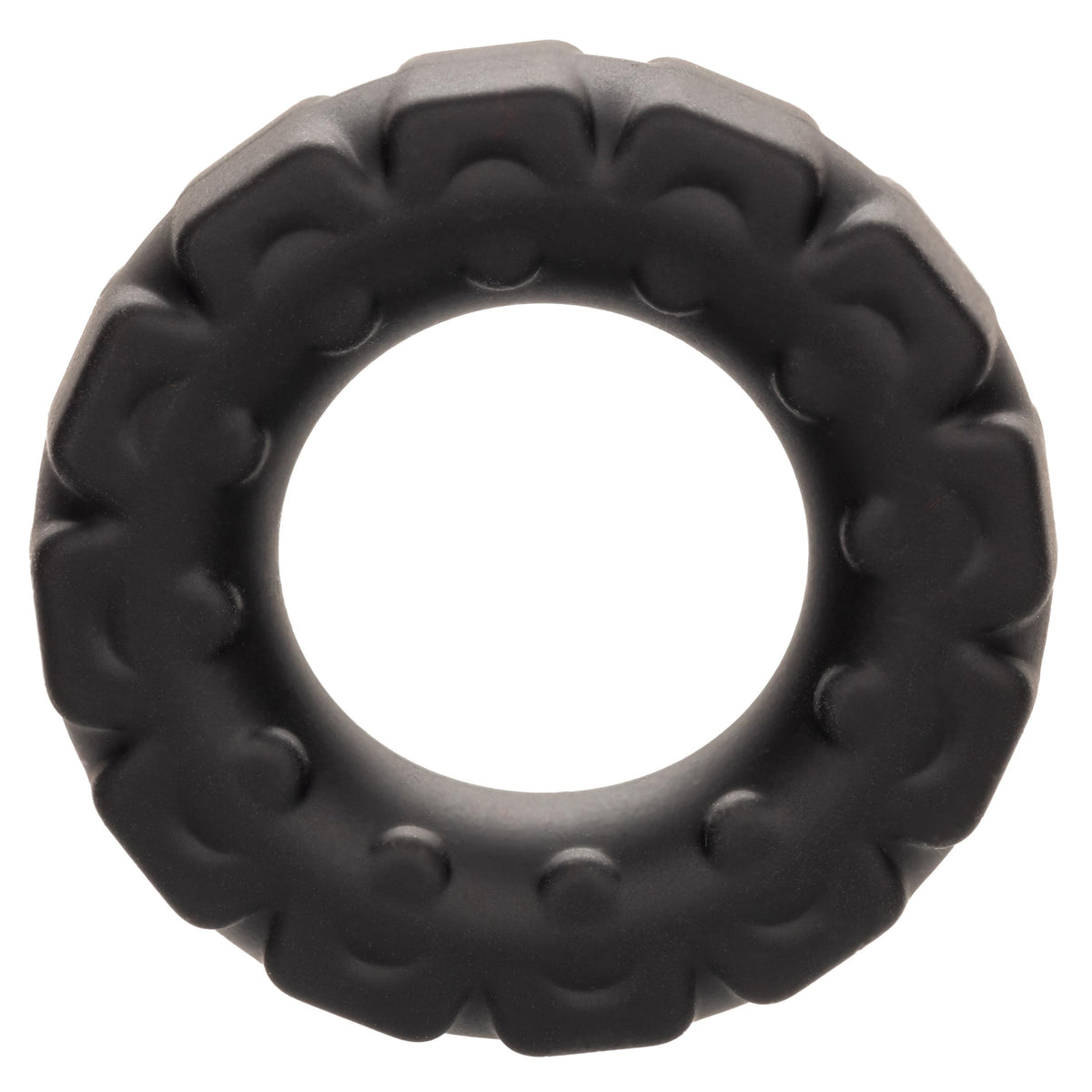 Alpha Liquid Silicone Prolong Tread Ring - Black CalExotics