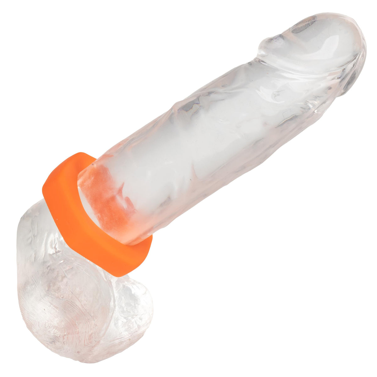 Alpha Liquid Silicone Prolong Sexagon Ring -  Orange CalExotics