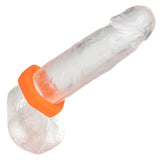 Alpha Liquid Silicone Prolong Sexagon Ring -  Orange CalExotics