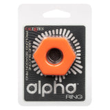 Alpha Liquid Silicone Prolong Sexagon Ring -  Orange CalExotics