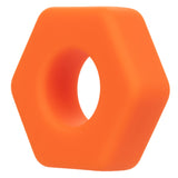 Alpha Liquid Silicone Prolong Sexagon Ring -  Orange CalExotics